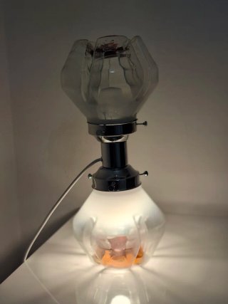 Lampada vintage vetro e metallo