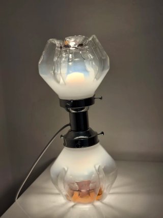 Lampada vintage vetro e metallo