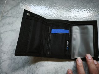 Cartera Billabong azul y gris