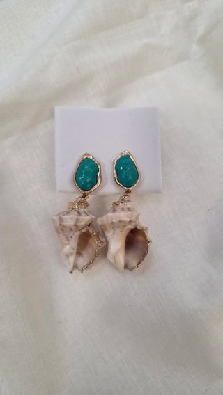 Pendientes Conchas Marinas Estilo Bohemio