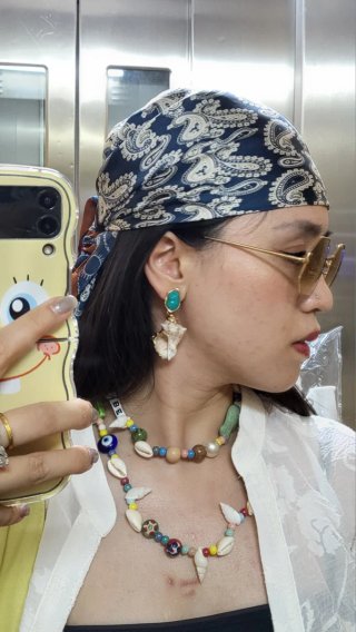 Pendientes Conchas Marinas Estilo Bohemio