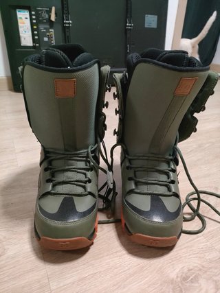 Botas Snowboard DC Shoes Verdes y Naranjas