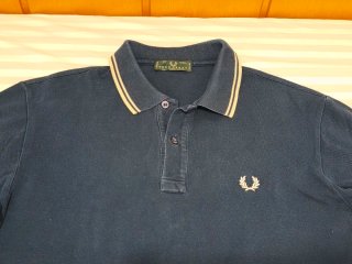 Polo Fred Perry Manga Larga Azul Marino