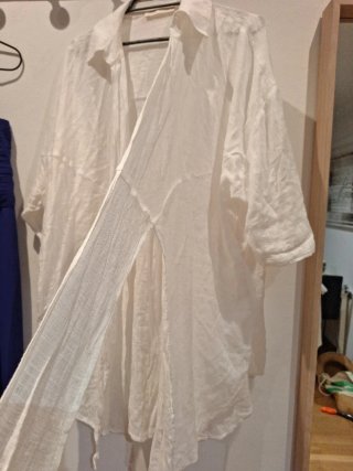Camisa de lino blanca
