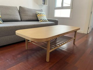 Mesa de centro Ikea LISTERBY chapa roble