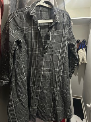 Vestido camisola Zara cuadros M