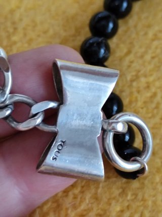 Pulsera de plata  Tous y anillo