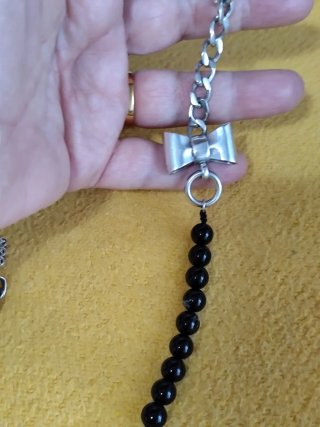 Pulsera de plata  Tous y anillo