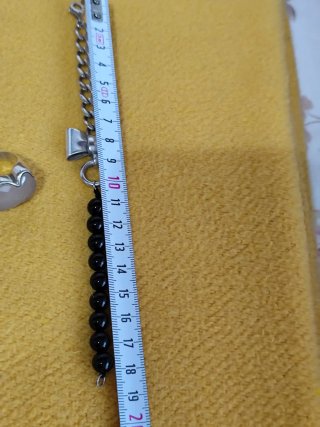 Pulsera de plata  Tous y anillo