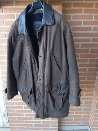 Chaquetón Piel Cortefiel Vintage