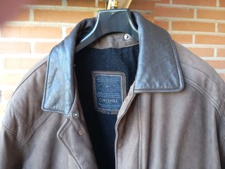 Chaquetón Piel Cortefiel Vintage