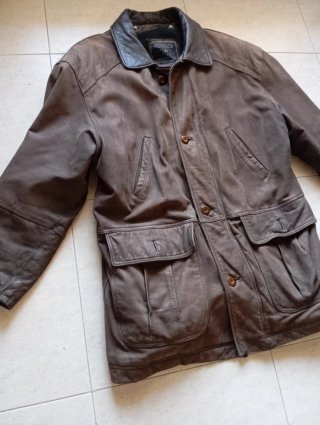 Chaquetón Piel Cortefiel Vintage