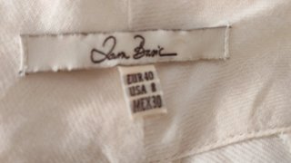 Pantalón de lino beige