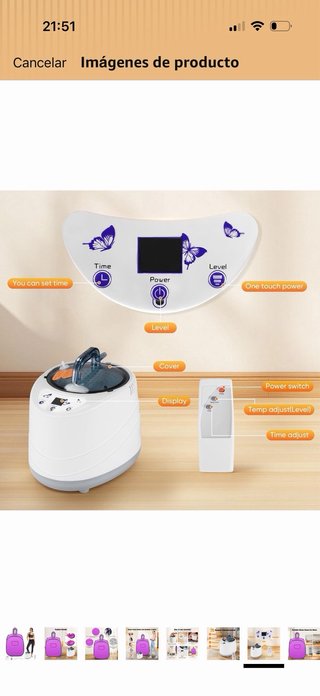 Sauna Vapor Portátil 800W