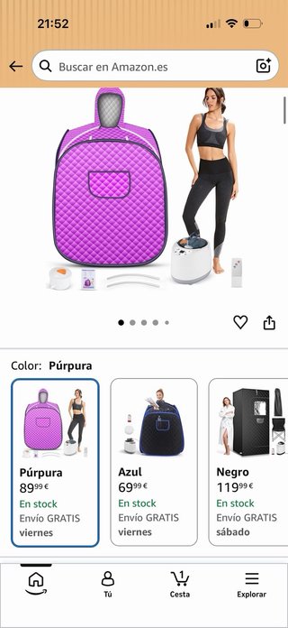 Sauna Vapor Portátil 800W