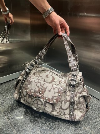 Bolso Guess Beige y Marrón