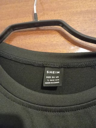 Pijama SHEIN oso cremallera negro