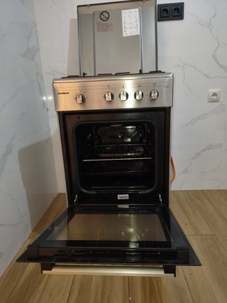 Horno Corbero Negro y Plata