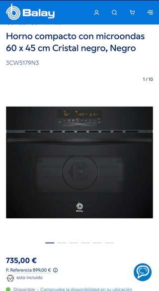 Horno Microondas Balay 60x45cm