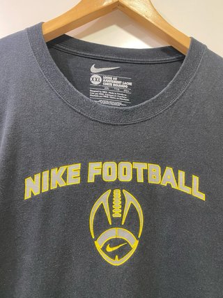 Camiseta Nike Football Talla XXL Negra y Dorada