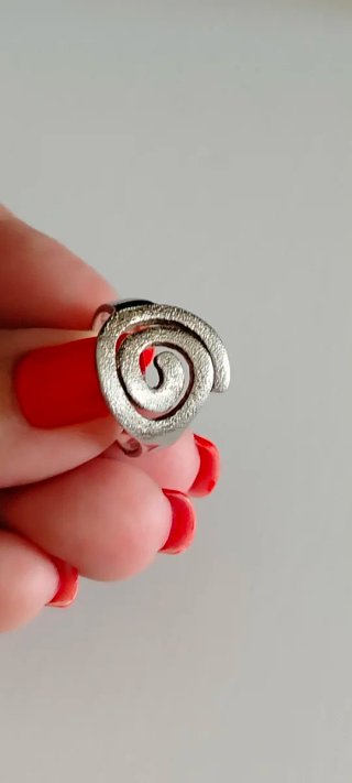 Anillo Espiral Plata