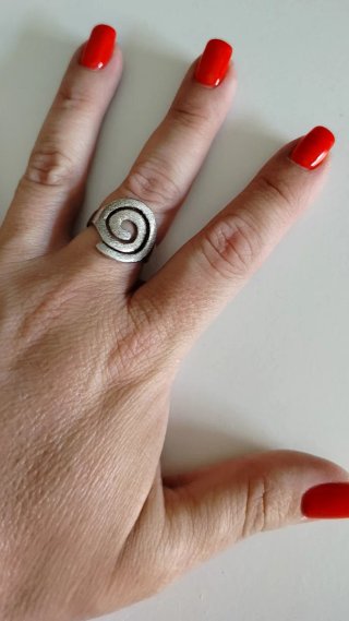 Anillo Espiral Plata