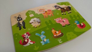 Puzzle in legno Hape animali fattoria