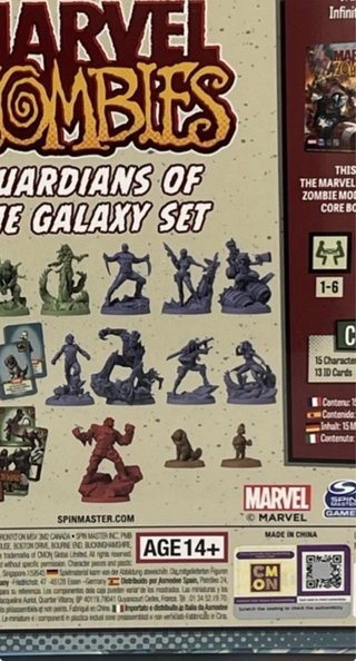 Marvel Zombies Guardianes de la Galaxia Set