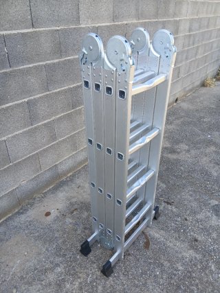 Escalera multiusos aluminio, 4,70cm extendida