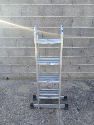 Escalera multiusos aluminio, 4,70cm extendida