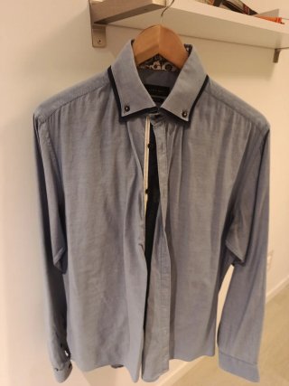 Camisa Zara Hombre Talla L Azul