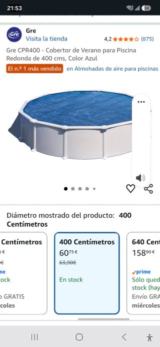 Manta térmica para piscina