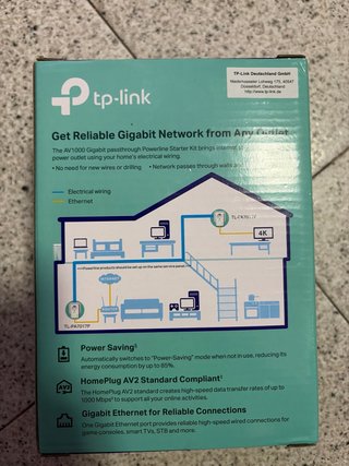 TP-Link Passthrough Powerline AV1000 Gigabit