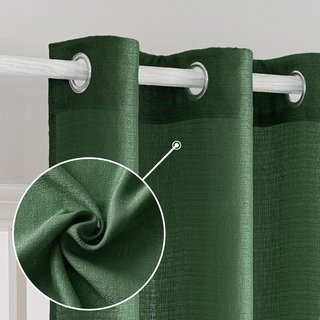 Tende in lino lucido nere 140x215cm