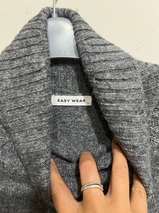 Jersey cuello vuelto EASWEAR gris talla L