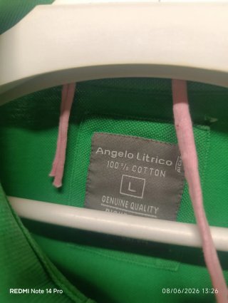 Polo Angelo Litrico Verde Talla L