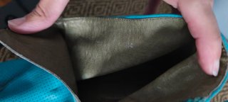 Botines azules perforados tacón fino