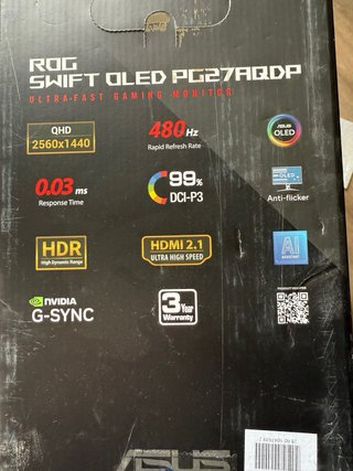 Monitor ASUS ROG SWIFT OLED 480Hz