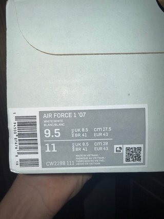 Nike Air Force 1 Blancas Unisex Nuevas sin usar