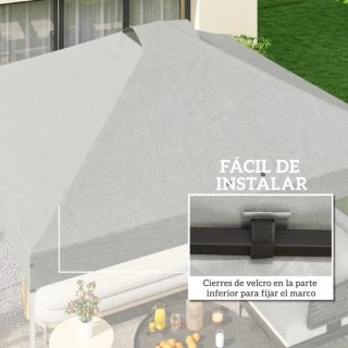 Repuesto Toldo Pérgola 3x3 Tela Blanca