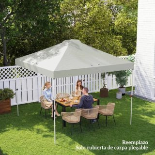 Repuesto Toldo Pérgola 3x3 Tela Blanca
