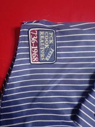 Camisa Peter Cook Talla 5XL Rayas Azul/Rojo