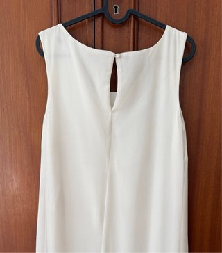 Vestido Vila blanco con lentejuelas M