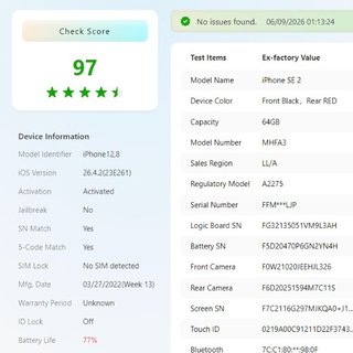 LIQUIDACIÓN | iPhone SE (2020) 64 GB Rojo