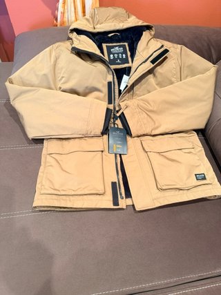 Parka Hollister Beige XL Nueva