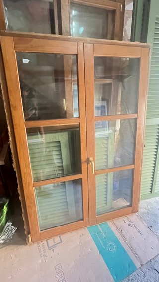 Ventana madera doble cristal climalit 120x170