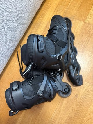 Patines Oxelo Fitness FIT100 Negro+ protecciones