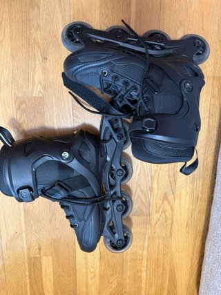 Patines Oxelo Fitness FIT100 Negro+ protecciones
