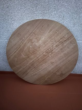 Tapa redonda madera laminada