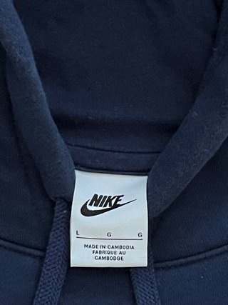 Felpa Nike Blu con Cappuccio